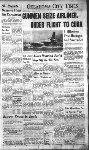 Oklahoma City Times (Oklahoma City, Okla.), Vol. 72, No. 149, Ed. 1 Thursday, August 3, 1961