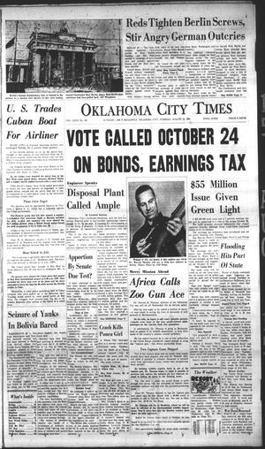 Oklahoma City Times (Oklahoma City, Okla.), Vol. 72, No. 159, Ed. 1 Tuesday, August 15, 1961