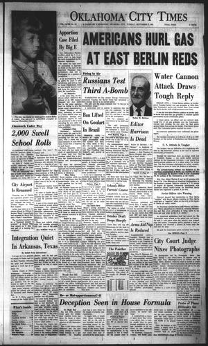 Oklahoma City Times (Oklahoma City, Okla.), Vol. 72, No. 177, Ed. 1 Tuesday, September 5, 1961