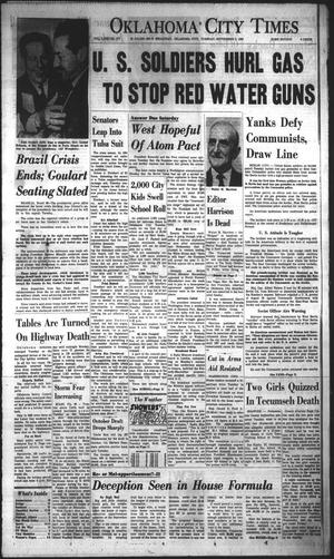 Oklahoma City Times (Oklahoma City, Okla.), Vol. 72, No. 177, Ed. 3 Tuesday, September 5, 1961