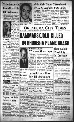 Oklahoma City Times (Oklahoma City, Okla.), Vol. 72, No. 188, Ed. 1 Monday, September 18, 1961