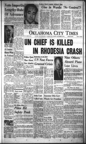 Oklahoma City Times (Oklahoma City, Okla.), Vol. 72, No. 188, Ed. 2 Monday, September 18, 1961