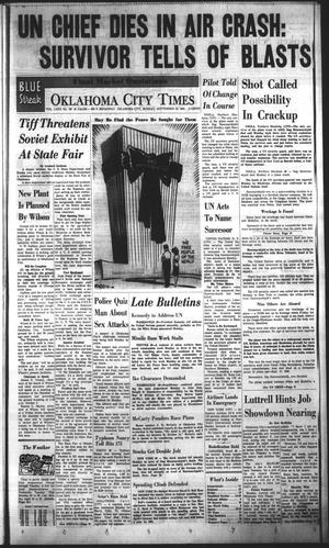 Oklahoma City Times (Oklahoma City, Okla.), Vol. 72, No. 188, Ed. 3 Monday, September 18, 1961