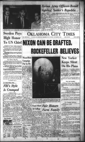 Oklahoma City Times (Oklahoma City, Okla.), Vol. 72, No. 197, Ed. 2 Thursday, September 28, 1961