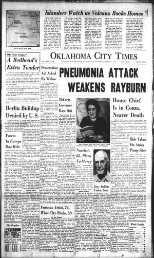 Oklahoma City Times (Oklahoma City, Okla.), Vol. 72, No. 208, Ed. 1 Wednesday, October 11, 1961