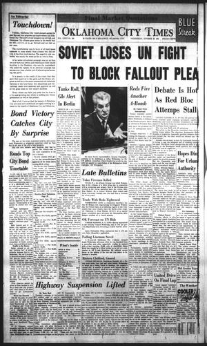 Oklahoma City Times (Oklahoma City, Okla.), Vol. 72, No. 220, Ed. 4 Wednesday, October 25, 1961
