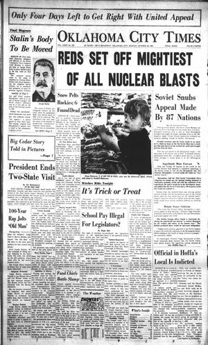 Oklahoma City Times (Oklahoma City, Okla.), Vol. 72, No. 224, Ed. 1 Monday, October 30, 1961