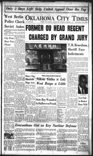 Oklahoma City Times (Oklahoma City, Okla.), Vol. 72, No. 226, Ed. 3 Wednesday, November 1, 1961