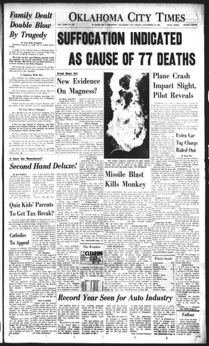 Oklahoma City Times (Oklahoma City, Okla.), Vol. 72, No. 234, Ed. 1 Friday, November 10, 1961