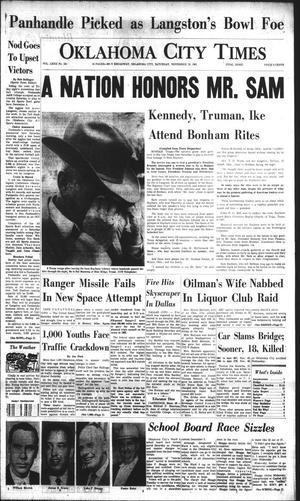 Oklahoma City Times (Oklahoma City, Okla.), Vol. 72, No. 241, Ed. 1 Saturday, November 18, 1961