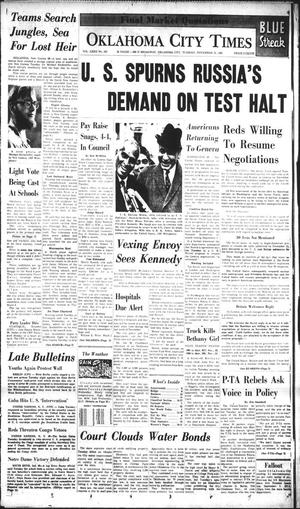 Oklahoma City Times (Oklahoma City, Okla.), Vol. 72, No. 243, Ed. 4 Tuesday, November 21, 1961