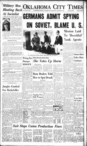 Oklahoma City Times (Oklahoma City, Okla.), Vol. 72, No. 244, Ed. 3 Wednesday, November 22, 1961