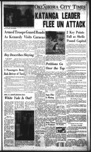 Primary view of object titled 'Oklahoma City Times (Oklahoma City, Okla.), Vol. 72, No. 265, Ed. 2 Saturday, December 16, 1961'.