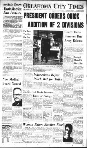 Oklahoma City Times (Oklahoma City, Okla.), Vol. 72, No. 280, Ed. 1 Wednesday, January 3, 1962