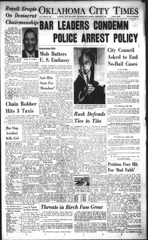Oklahoma City Times (Oklahoma City, Okla.), Vol. 72, No. 308, Ed. 1 Monday, February 5, 1962