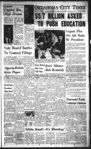Oklahoma City Times (Oklahoma City, Okla.), Vol. 72, No. 309, Ed. 2 Tuesday, February 6, 1962
