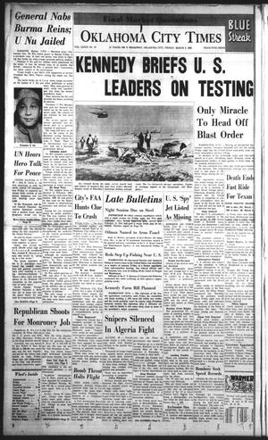 Oklahoma City Times (Oklahoma City, Okla.), Vol. 73, No. 16, Ed. 3 Friday, March 2, 1962