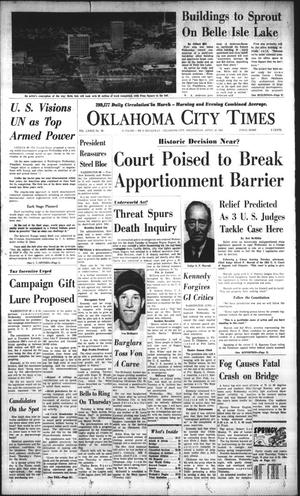 Oklahoma City Times (Oklahoma City, Okla.), Vol. 73, No. 55, Ed. 1 Wednesday, April 18, 1962
