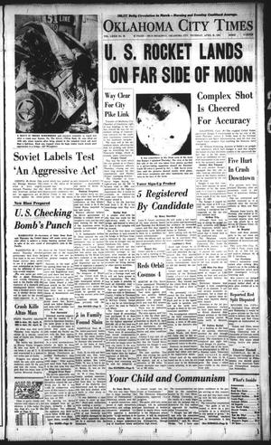 Oklahoma City Times (Oklahoma City, Okla.), Vol. 73, No. 61, Ed. 2 Thursday, April 26, 1962