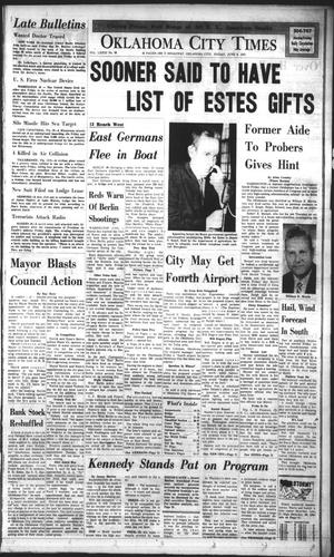 Oklahoma City Times (Oklahoma City, Okla.), Vol. 73, No. 98, Ed. 3 Friday, June 8, 1962