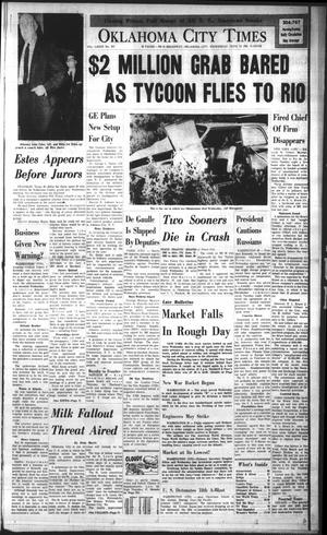 Oklahoma City Times (Oklahoma City, Okla.), Vol. 73, No. 102, Ed. 3 Wednesday, June 13, 1962