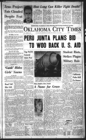Primary view of object titled 'Oklahoma City Times (Oklahoma City, Okla.), Vol. 73, No. 134, Ed. 2 Friday, July 20, 1962'.