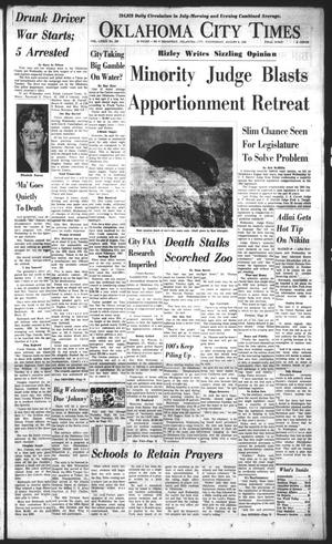 Oklahoma City Times (Oklahoma City, Okla.), Vol. 73, No. 150, Ed. 1 Wednesday, August 8, 1962