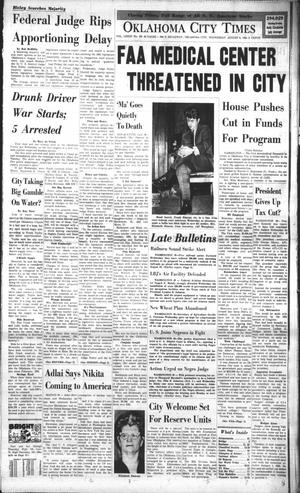Oklahoma City Times (Oklahoma City, Okla.), Vol. 73, No. 150, Ed. 3 Wednesday, August 8, 1962