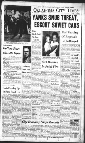 Oklahoma City Times (Oklahoma City, Okla.), Vol. 73, No. 163, Ed. 2 Thursday, August 23, 1962