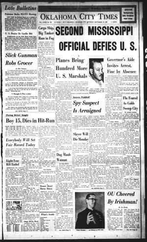 Oklahoma City Times (Oklahoma City, Okla.), Vol. 73, No. 195, Ed. 3 Saturday, September 29, 1962