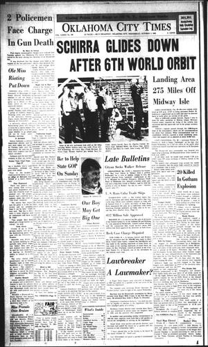 Oklahoma City Times (Oklahoma City, Okla.), Vol. 73, No. 198, Ed. 3 Wednesday, October 3, 1962