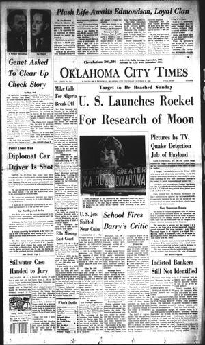 Oklahoma City Times (Oklahoma City, Okla.), Vol. 73, No. 211, Ed. 1 Thursday, October 18, 1962