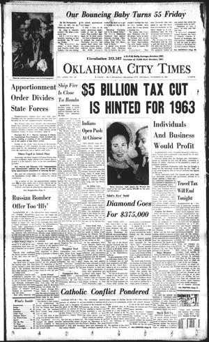 Primary view of object titled 'Oklahoma City Times (Oklahoma City, Okla.), Vol. 73, No. 235, Ed. 2 Thursday, November 15, 1962'.