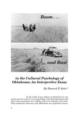 Primary view of object titled 'Boom and Bust in the Cultural Psychology of Oklahoma: An Interpretive Essay'.