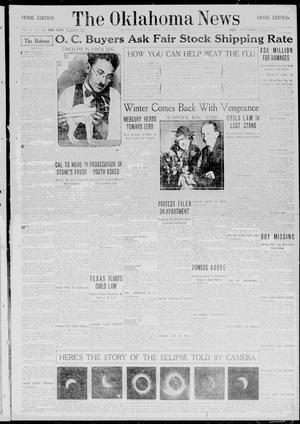 Primary view of object titled 'The Oklahoma News (Oklahoma City, Okla.), Vol. 19, No. 103, Ed. 1 Monday, January 26, 1925'.