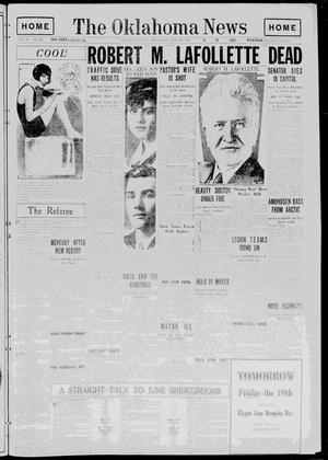 Primary view of object titled 'The Oklahoma News (Oklahoma City, Okla.), Vol. 19, No. 226, Ed. 1 Thursday, June 18, 1925'.