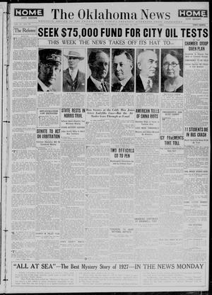 The Oklahoma News (Oklahoma City, Okla.), Vol. 21, No. 98, Ed. 1 Saturday, January 22, 1927