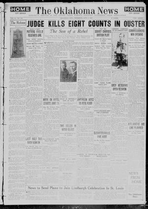 The Oklahoma News (Oklahoma City, Okla.), Vol. 21, No. 218, Ed. 1 Thursday, June 9, 1927