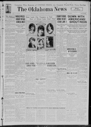 The Oklahoma News (Oklahoma City, Okla.), Vol. 21, No. 284, Ed. 1 Wednesday, August 24, 1927