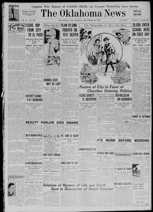 The Oklahoma News (Oklahoma City, Okla.), Vol. 22, No. 292, Ed. 1 Monday, September 10, 1928