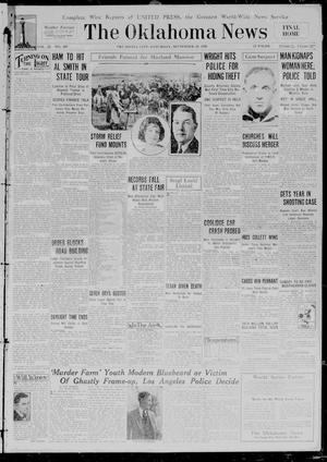 The Oklahoma News (Oklahoma City, Okla.), Vol. 22, No. 309, Ed. 1 Saturday, September 29, 1928