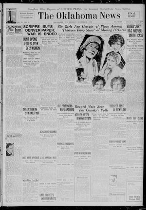 The Oklahoma News (Oklahoma City, Okla.), Vol. 23, No. 31, Ed. 1 Monday, November 5, 1928