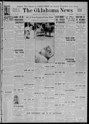 Primary view of object titled 'The Oklahoma News (Oklahoma City, Okla.), Vol. 23, No. 225, Ed. 1 Wednesday, June 19, 1929'.