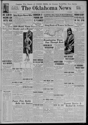 The Oklahoma News (Oklahoma City, Okla.), Vol. 23, No. 278, Ed. 1 Tuesday, August 20, 1929
