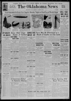Primary view of object titled 'The Oklahoma News (Oklahoma City, Okla.), Vol. 23, No. 283, Ed. 1 Monday, August 26, 1929'.