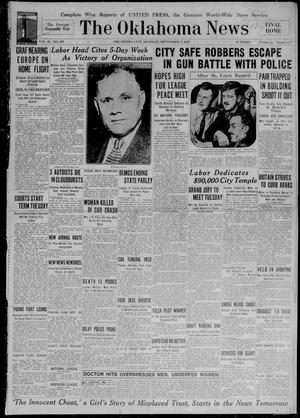 The Oklahoma News (Oklahoma City, Okla.), Vol. 23, No. 289, Ed. 1 Monday, September 2, 1929