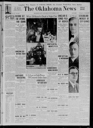 The Oklahoma News (Oklahoma City, Okla.), Vol. 23, No. 306, Ed. 1 Saturday, September 21, 1929