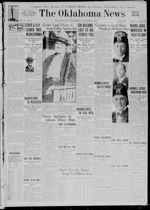 The Oklahoma News (Oklahoma City, Okla.), Vol. 24, No. 32, Ed. 1 Wednesday, November 6, 1929