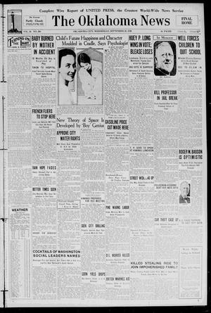 The Oklahoma News (Oklahoma City, Okla.), Vol. 24, No. 296, Ed. 1 Wednesday, September 10, 1930