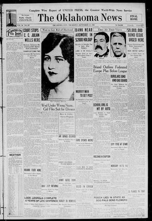 The Oklahoma News (Oklahoma City, Okla.), Vol. 24, No. 297, Ed. 1 Thursday, September 11, 1930